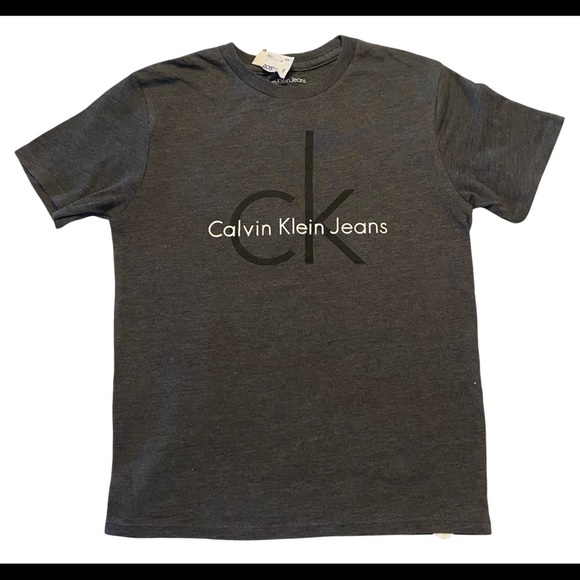 CALVIN KLEIN T-Shirt Kids Gray Size 5 NWT - Picture 1 of 4